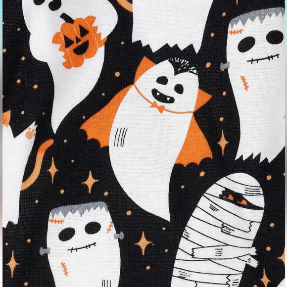 The Children’s Place PJ Place Glow in the Dark Spooky Halloween Pajamas - Picture 3 of 7